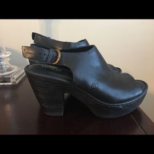 Size 7 Born Peep toe shoes. Super comfortable!